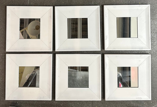 White Mirrors (Set of 6)