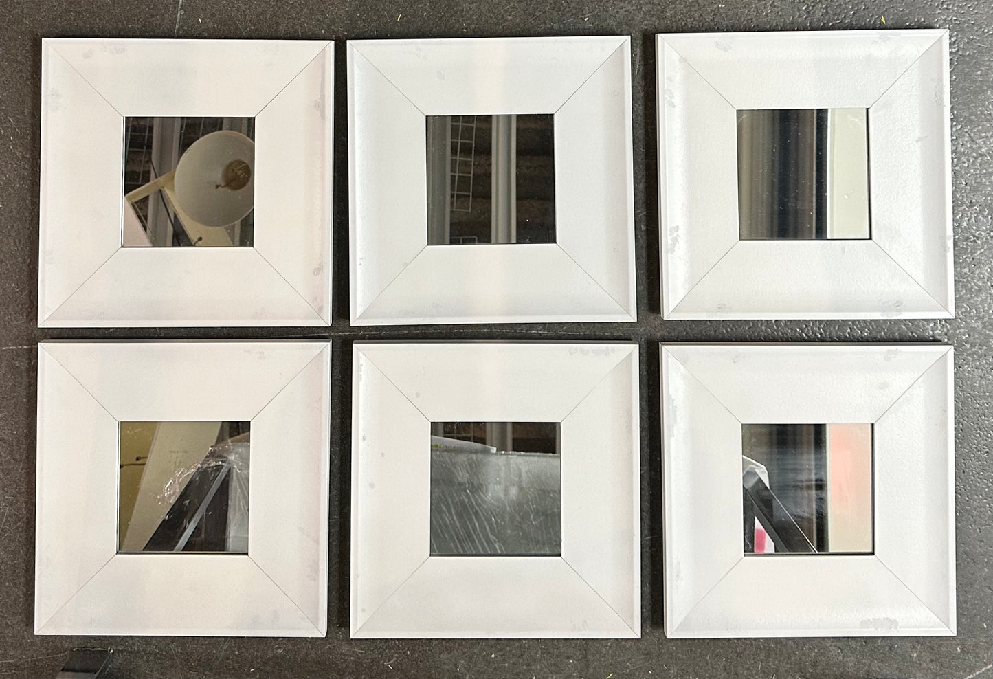 White Mirrors (Set of 6)