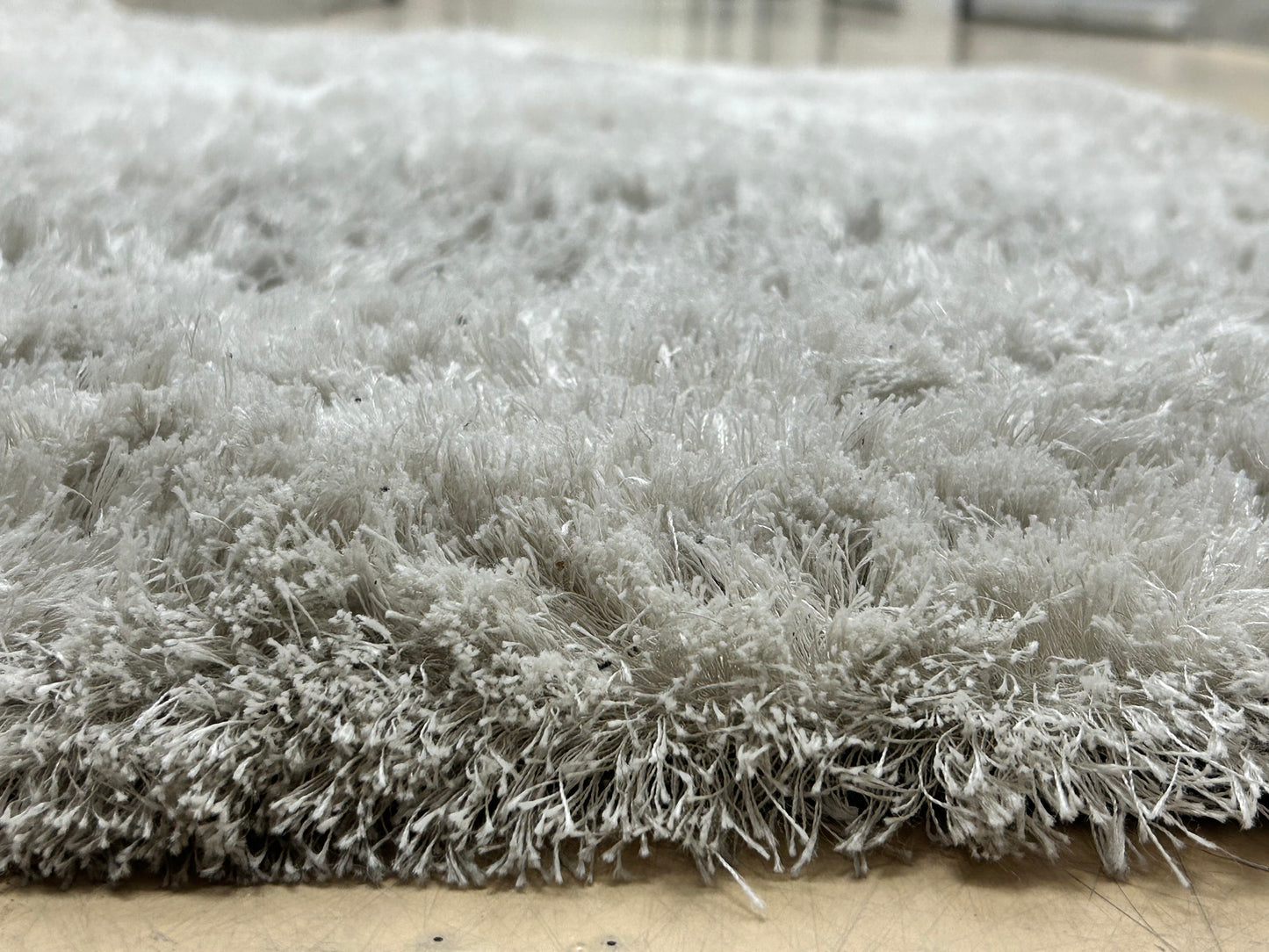 White Shag Area Rug