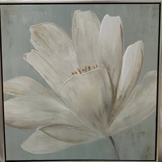 White Flower on Canvas II