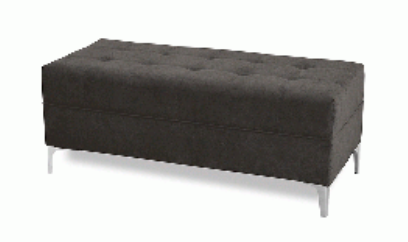 Tufted Bench (Dark Grey)