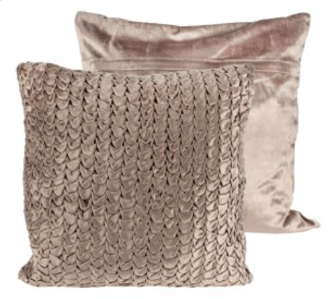 Brown Velour Pillow Cover