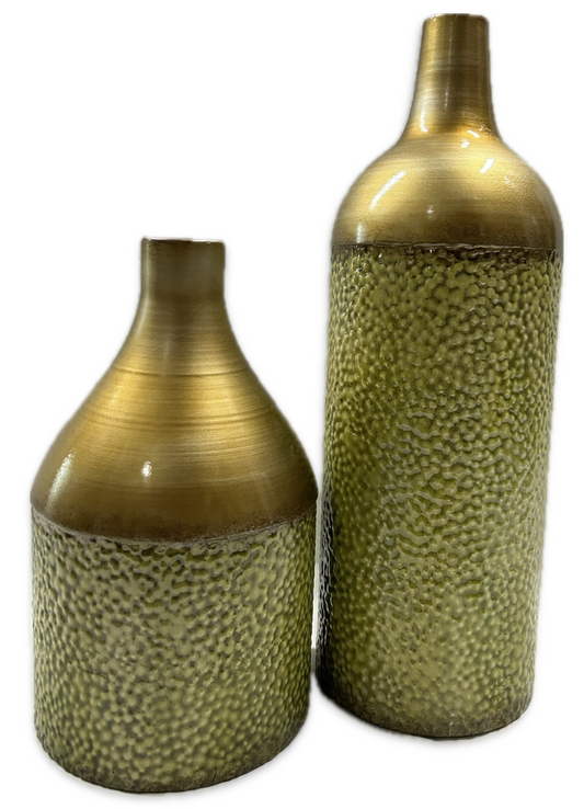 Green / Gold Vase (Tall)