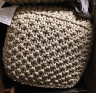 Knit Pouf