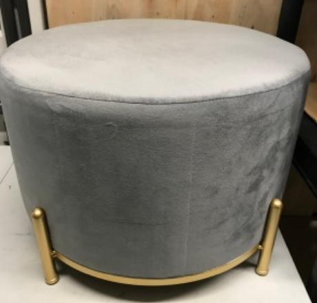 Velvet Ottoman
